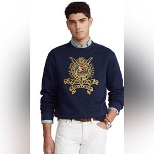 Navy Blue Polo Ralph Lauren Men's Sweatshirt XL